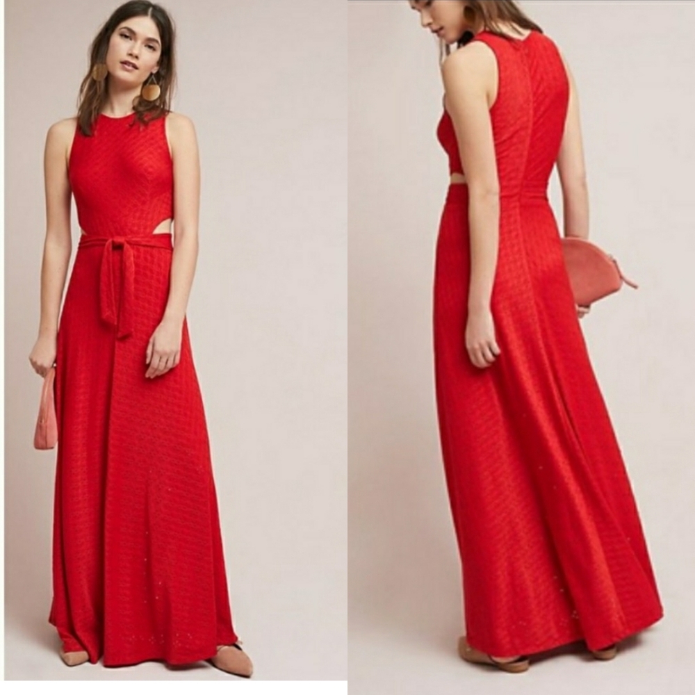 Anthropologie Hutch Cut-out Sides Eyelet Dress